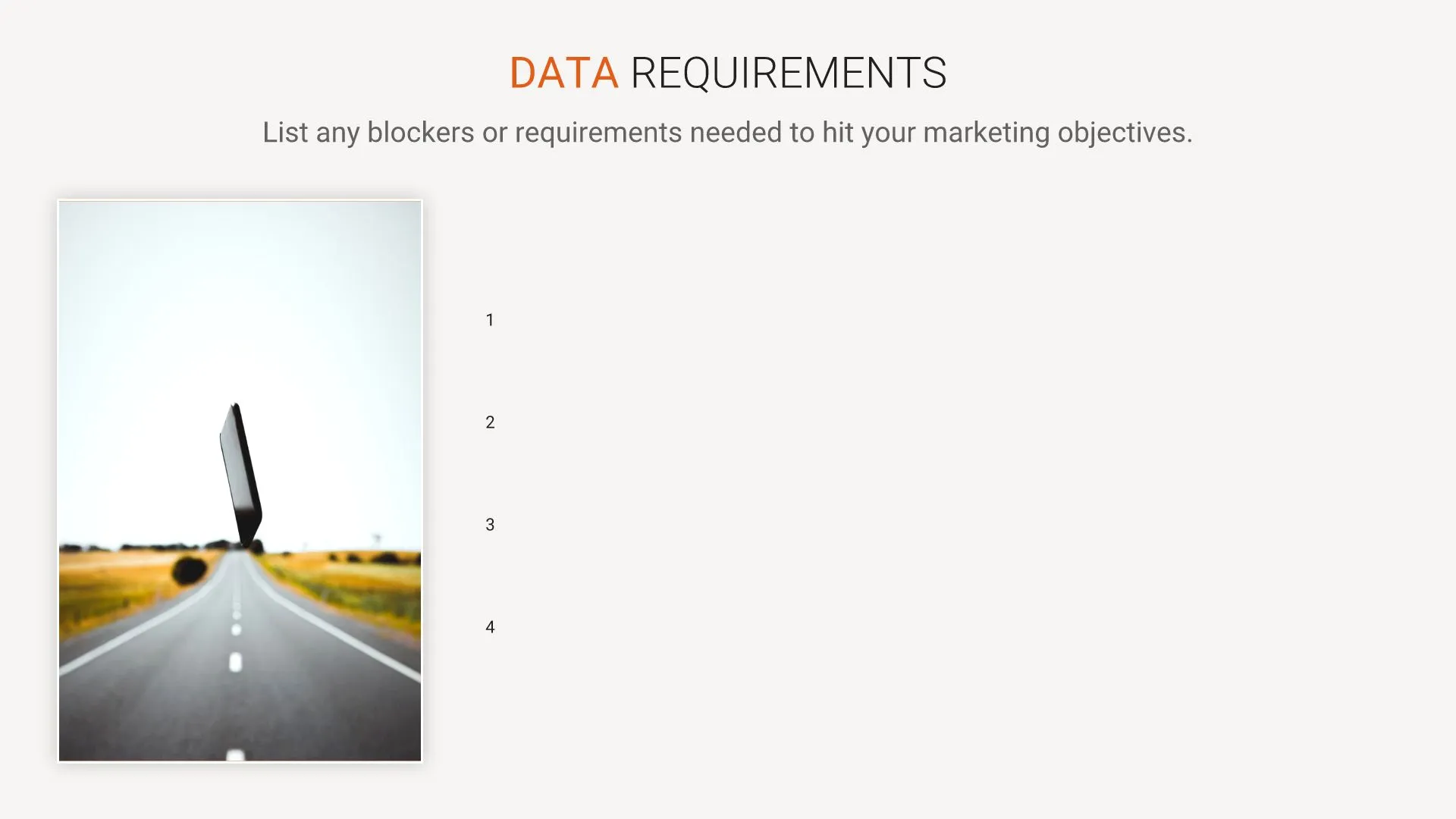 Data Requirements